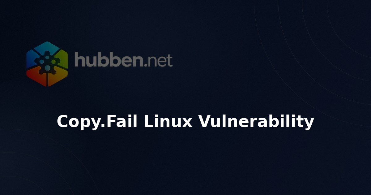 Copy.Fail Linux Vulnerability